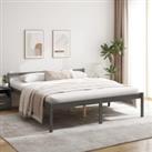 Bed Frame Grey 180x200cm Super King Size Solid Wood Pine
