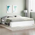 Bed Frame White 200x200 cm