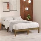 Bed Frame Honey Brown Solid Wood Pine 120x200 cm