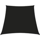 Sunshade Sail Oxford Fabric Trapezium 3/5x4 m Black