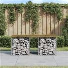 Garden Bench Gabion Design 103x44x42 cm Impregnated Wood Pine