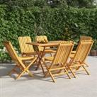 Folding Garden Chairs 6 pcs 47x47x89 cm Solid Wood Teak
