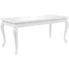 Dining Table 179x89x81 cm High Gloss White