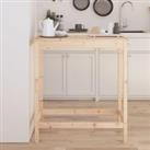 Bar Table 100x50x110 cm Solid Wood Pine