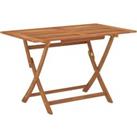 Folding Garden Table 120x70x75 cm Solid Eucalyptus Wood
