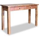 Console Table Solid Reclaimed Wood 123x42x75 cm