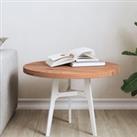 Table Top 50x2.5 cm Round Solid Wood Beech