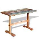 Pedestal Dining Table Solid Reclaimed Wood 120x58x78 cm