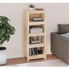 Book Cabinet 50x35x125.5 cm Solid Wood Pine