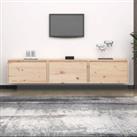 TV Cabinets 3 pcs Solid Wood Pine
