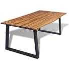 Dining Table Solid Acacia Wood 200x90 cm