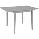 Extendable Dining Table Grey (80-120)x80x74 cm MDF