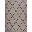 Shaggy Rug High Pile Beige and Anthracite 160x230 cm
