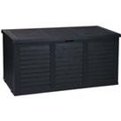 ProGarden Garden Storage Box with Wheel 300 L Dark Grey