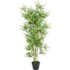 Artificial Bamboo Plant with Pot 120 cm Green