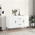 Sideboard High Gloss White 100x36x60 cm Engineered Wood