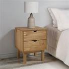 Bedside Cabinet OTTA 46x39.5x57 cm Solid Wood Pine