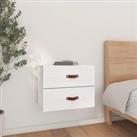 Wall-mounted Bedside Cabinet White 50x36x40 cm