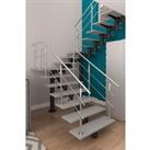 Floor Mount Stainless Steel Handrail for Slopes and Stairs