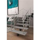 Floor Mount Stainless Steel Handrail for Slopes and Stairs