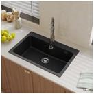 73.5x49Cm Single Bowl Quartz Undermount Kitchen Sink