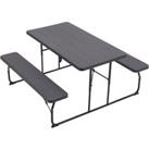 Foldable Picnic Table and Bench Set