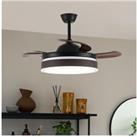 Modern Style Indoor Round Fan Ceiling Light