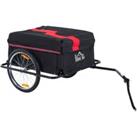 Folding Bike Trailer Cargo Storage Carrier with Removable Cover and Hitch