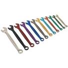 12pc MULTI COLOUR Combination Spanner Set Metric 12 Point Socket Nut Ring Wrench