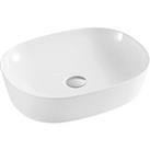 White Premium 500mm Oval Countertop Basin