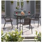 4 - Person Garden Round Dining Table Set