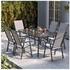 6-Seater Outdoor Garden Dining Table Set