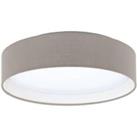 Pasteri Fabric Wired Flush Ceiling Light