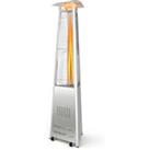 42,000 BTU Pyramid Patio Heater Stainless Steel Outdoor Patio Heater W/ Flameout Protection