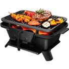 Charcoal Grill Portable Cast Iron Barbecue Grill