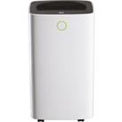 Portable Dehumidifier 12 Litre Digital With 12 Hour Timer 2 Speed White