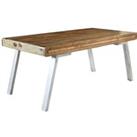 Daizha Wood & Metal Large Dining Table