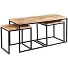 Franciscan Upcycled Industrial Vintage Mintis Coffee Table Set