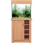 OakStyle 110L Aquarium and Oak Cabinet