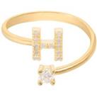 Initial Ring Gold H