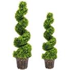 90Cm Faux Boxwood Topiary in Planter