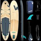 Wave Woody Sup Package - Navy Stand Up Inflatable Paddle Board 10ft