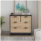 4-Drawers Wooden Storage Cabinet Accent Chest