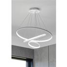 Modern Tiered LED Ceiling Hanging Pendant Light Cool White