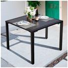 Square Metal Frame Garden Dining Table