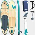 Wave Woody Sup Package - Aqua Stand Up Inflatable Paddle Board 11ft