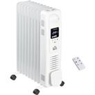Oil Filled Radiator, 9 Fin Portable Heater with Timer Remote Control