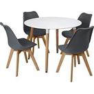 Dining Table Set Of 4 Round Dining Table And Chairs
