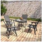 4-Seater Garden Round Dining Table Set