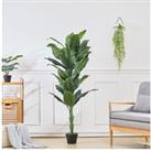 160cm Artificial Tropical Spathiphyllum Tree Fake Plant in Pot